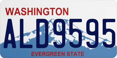 WA license plate ALD9595