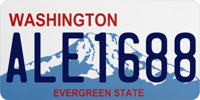 WA license plate ALE1688