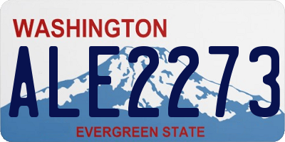 WA license plate ALE2273