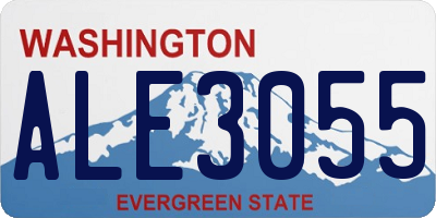 WA license plate ALE3055