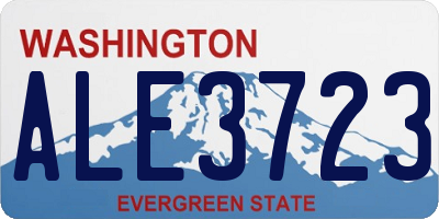 WA license plate ALE3723