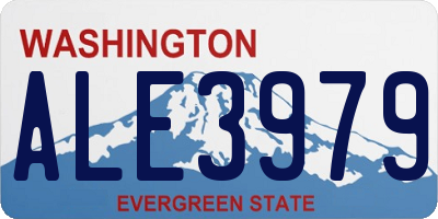 WA license plate ALE3979