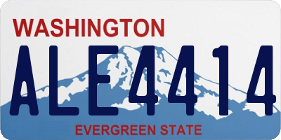 WA license plate ALE4414