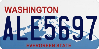 WA license plate ALE5697