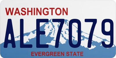 WA license plate ALE7079
