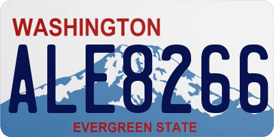 WA license plate ALE8266