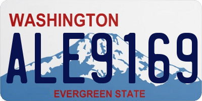 WA license plate ALE9169