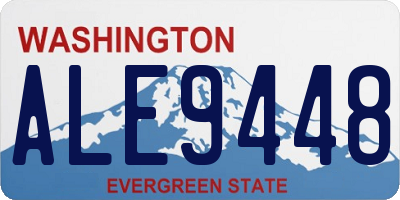 WA license plate ALE9448