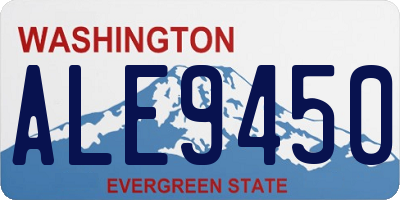 WA license plate ALE9450