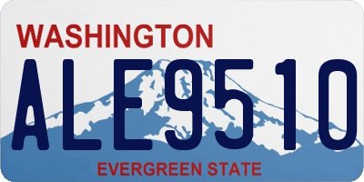 WA license plate ALE9510