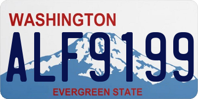 WA license plate ALF9199