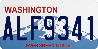 WA license plate ALF9341