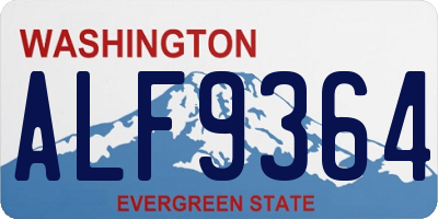WA license plate ALF9364