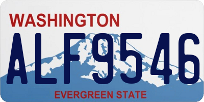 WA license plate ALF9546