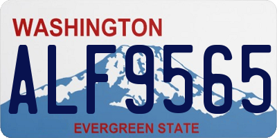 WA license plate ALF9565