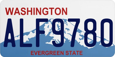 WA license plate ALF9780