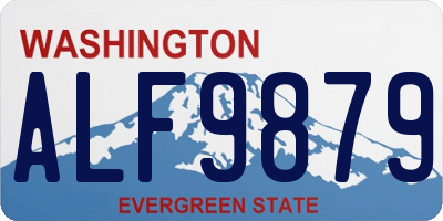 WA license plate ALF9879