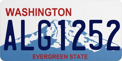 WA license plate ALG1252
