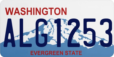 WA license plate ALG1253