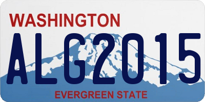 WA license plate ALG2015