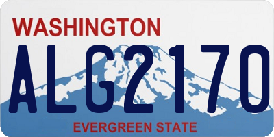 WA license plate ALG2170