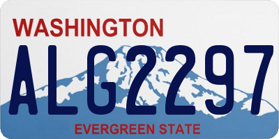 WA license plate ALG2297