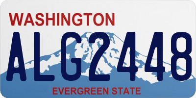 WA license plate ALG2448
