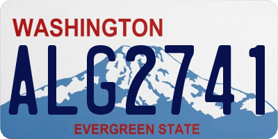 WA license plate ALG2741