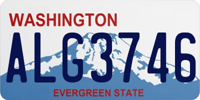 WA license plate ALG3746