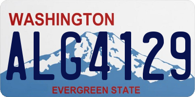WA license plate ALG4129