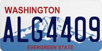 WA license plate ALG4409