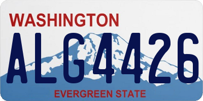 WA license plate ALG4426