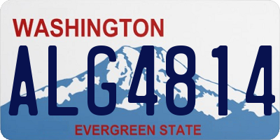 WA license plate ALG4814