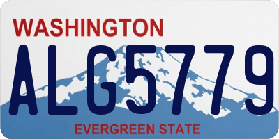 WA license plate ALG5779