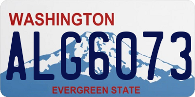 WA license plate ALG6073