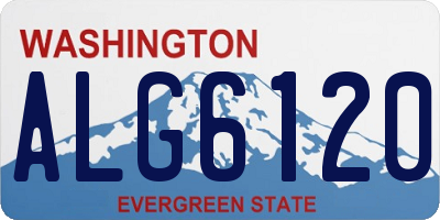 WA license plate ALG6120