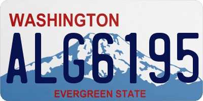 WA license plate ALG6195