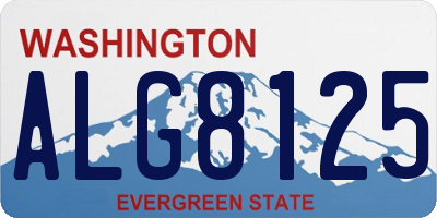 WA license plate ALG8125