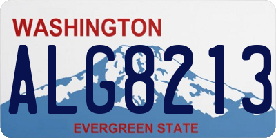 WA license plate ALG8213