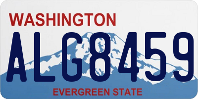 WA license plate ALG8459