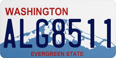 WA license plate ALG8511