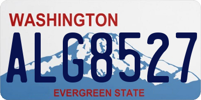 WA license plate ALG8527
