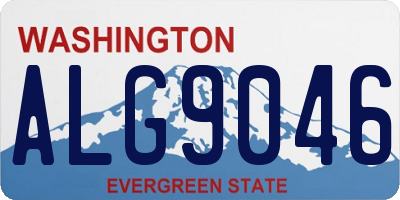 WA license plate ALG9046