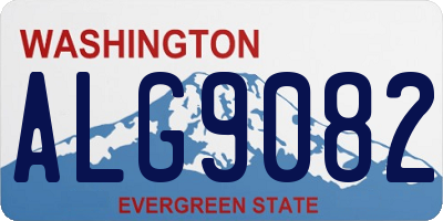 WA license plate ALG9082