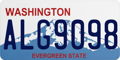 WA license plate ALG9098