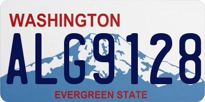 WA license plate ALG9128