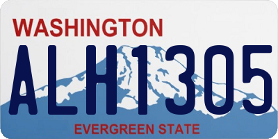 WA license plate ALH1305