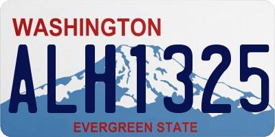 WA license plate ALH1325