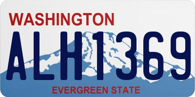 WA license plate ALH1369