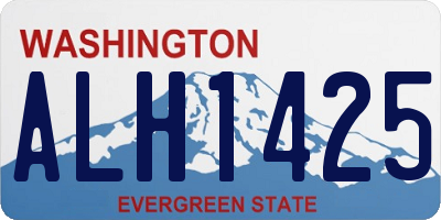 WA license plate ALH1425